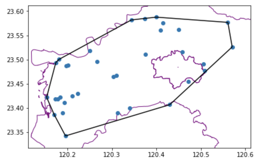 5.2. 地理空間分析 :: Tutorial for CIoT Open Data Applications